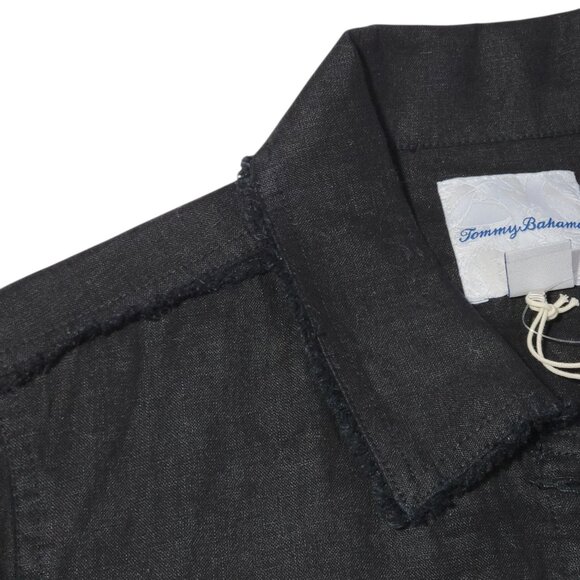 Tommy Bahama Two Palms Linen Raw Edge Jacket Womens XS Quiet Luxury Vacation NEW - Picture 14 of 16